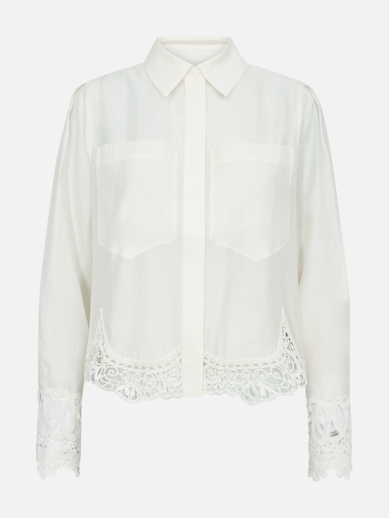 COPENHAGEN MUSE CMMolly Shirt Cropped - Jet Stream / S - Bluse