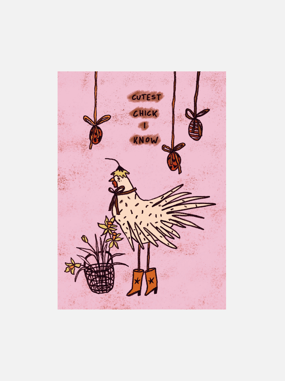 Studio 28 Hand Drawn Postcards - Cutest Chick - Karte