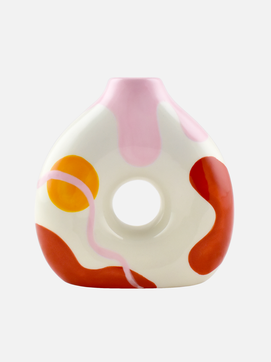 Abstract Donut Vase