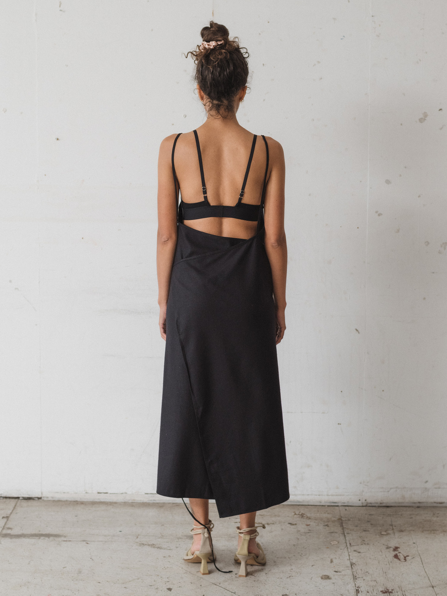 BASERANGE Yumi Silk Apron Dress