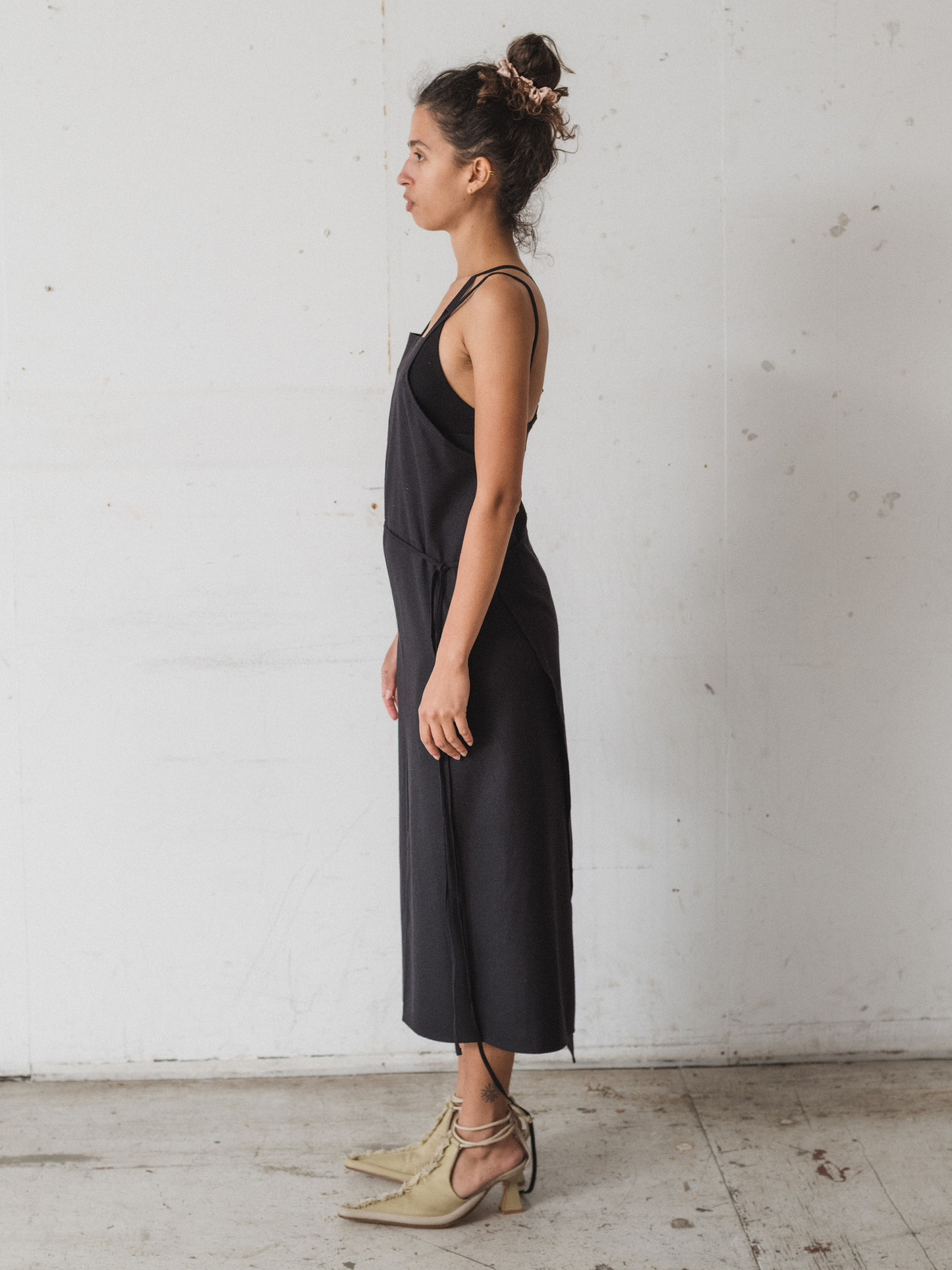 BASERANGE Yumi Silk Apron Dress