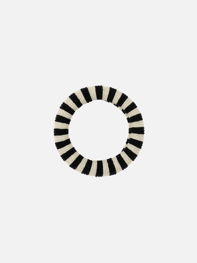 Slender Efie Scrunchie - Black/Ecru - Scrunchie