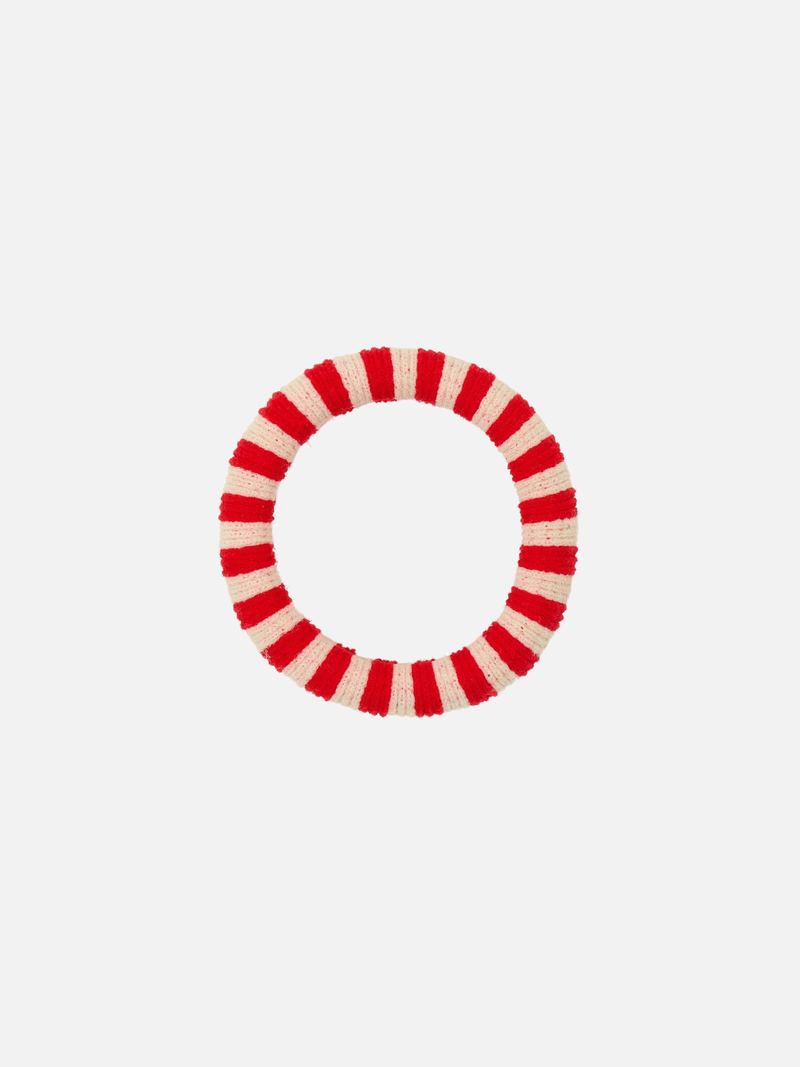 Slender Efie Scrunchie - Red/Ecru - Scrunchie