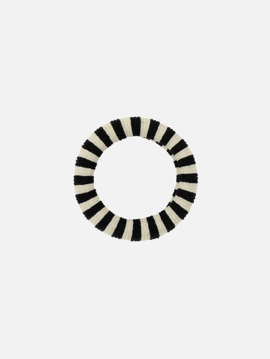 Slender Efie Scrunchie - Black/Ecru - Scrunchie