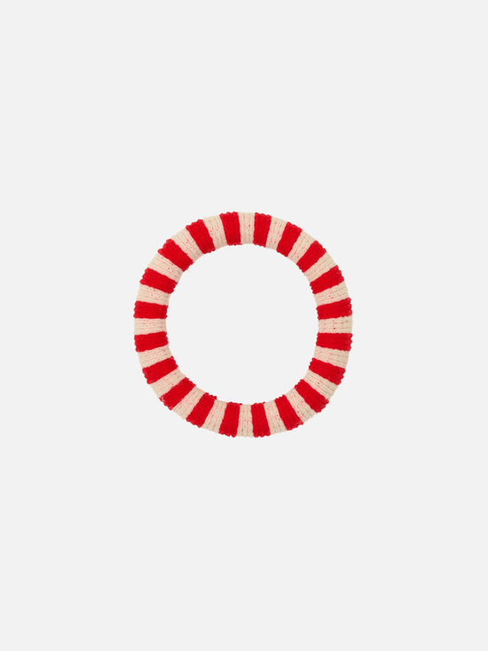 Slender Efie Scrunchie - Red/Ecru - Scrunchie