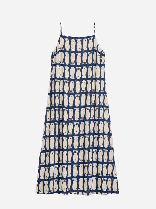 BOBO CHOSES Lucky Fish Print Strap Dress