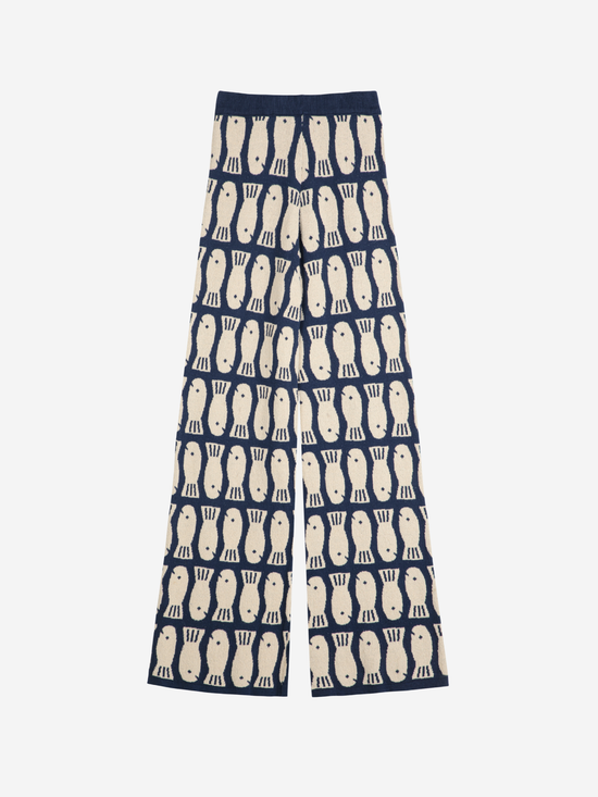 BOBO CHOSES Lucky Fish Jacquard Knitted Trousers