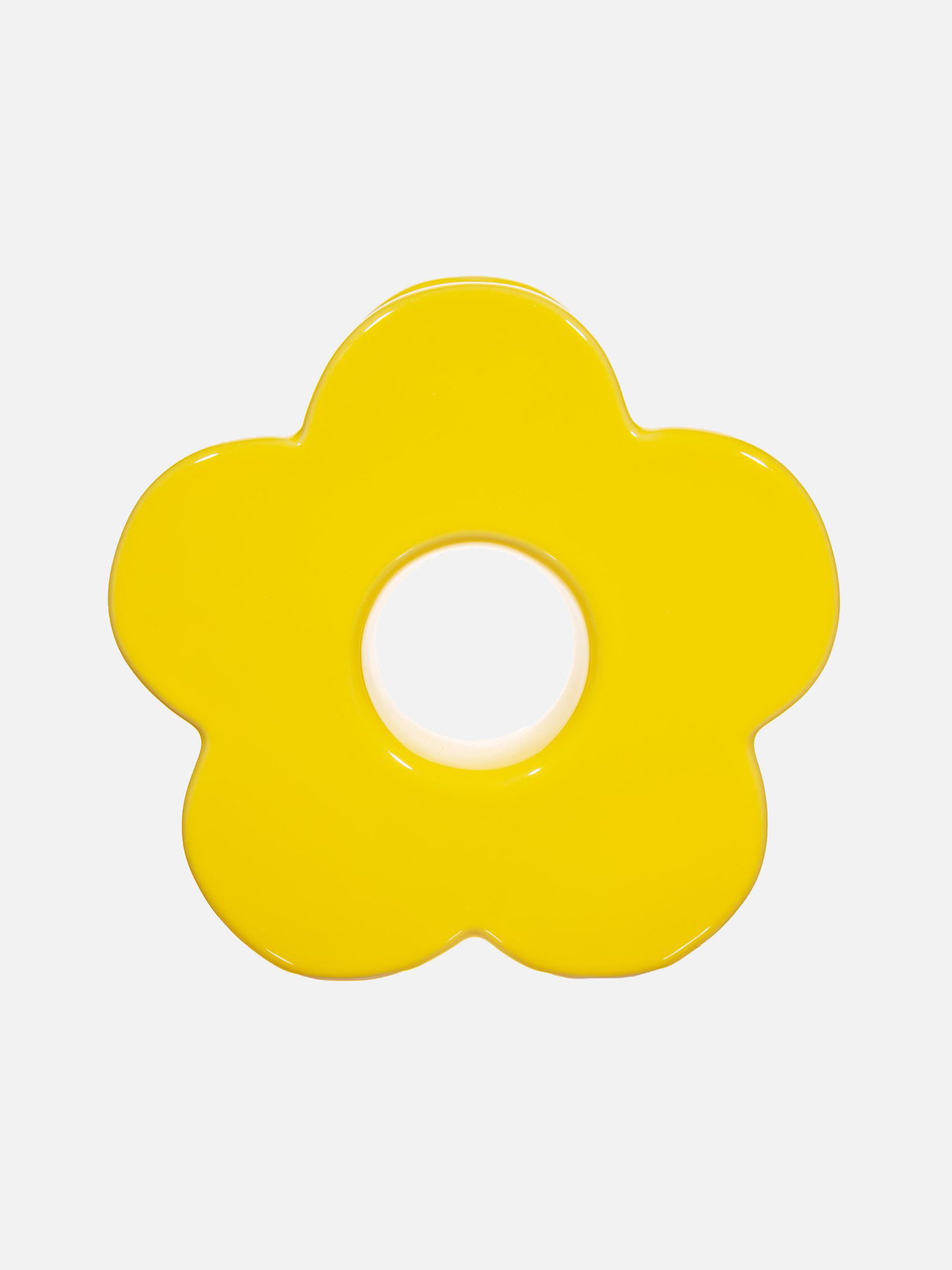 Yellow Flower Shaped Vase