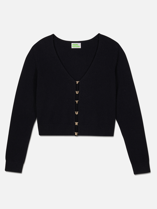 FROM FUTURE Gold Detail Top - S - Strick