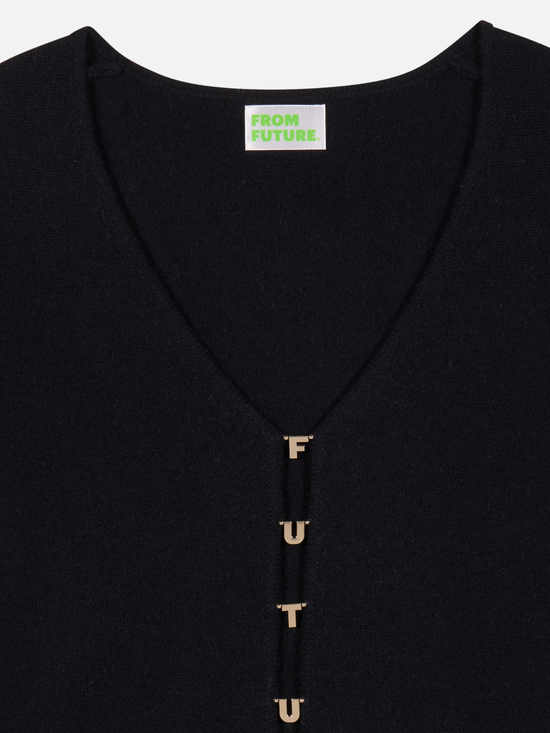 FROM FUTURE Gold Detail Top - Strick