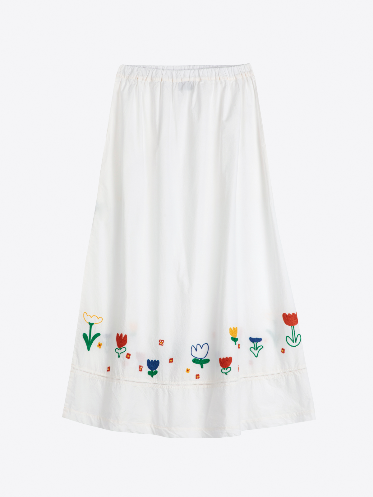 BOBO CHOSES Garden Embroidery Poplin Skirt