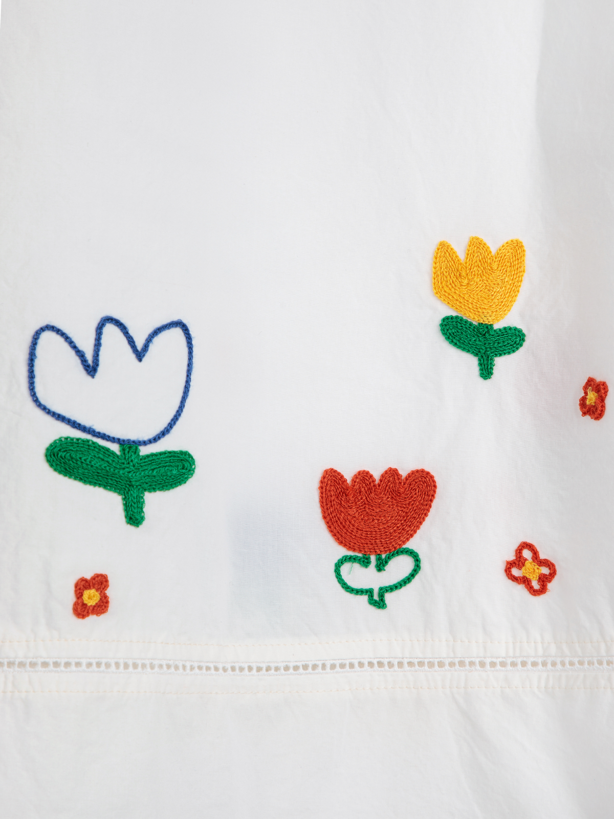 BOBO CHOSES Garden Embroidery Poplin Skirt