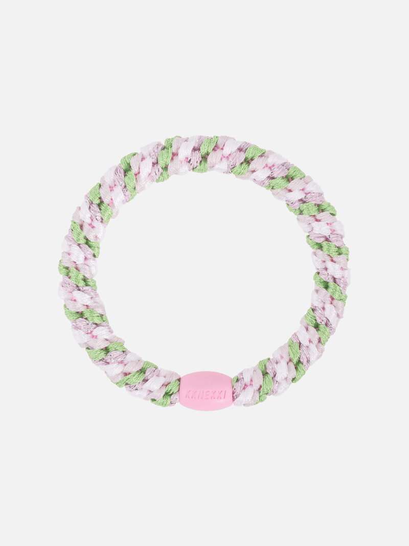 KKNEKKI Hair Tie Mix - Grass Green Pink Glitter - Scrunchie