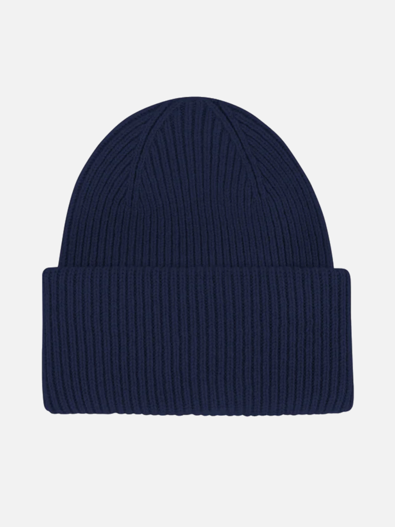 COLORFUL STANDARD Merino Wool Hat Various Colors - Marine Blue - Beanie