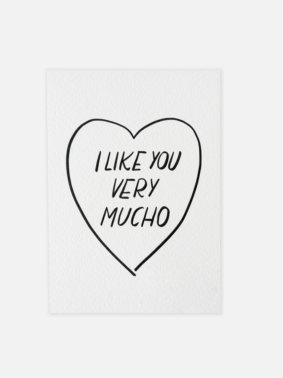 I Like You Very Mucho Postkarte - Karte