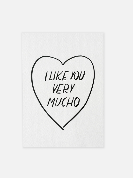 I Like You Very Mucho Postkarte - Karte