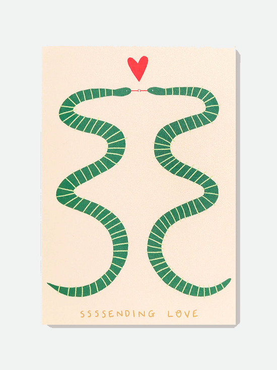 Sending Love Snakes Card