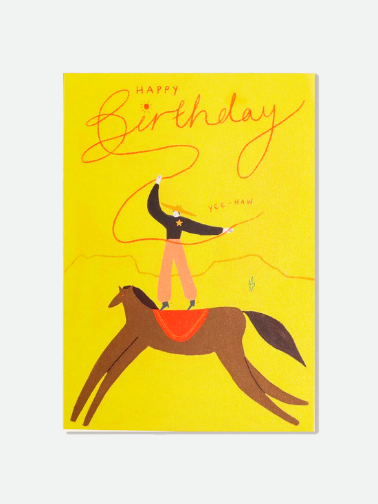 Yee-Haw Cowboy Birthday Card