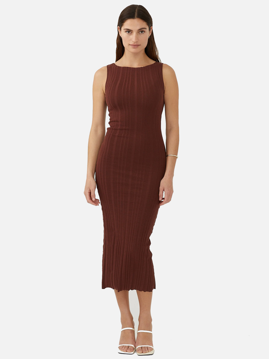 THE SLOW LABEL Wide Rib Dress