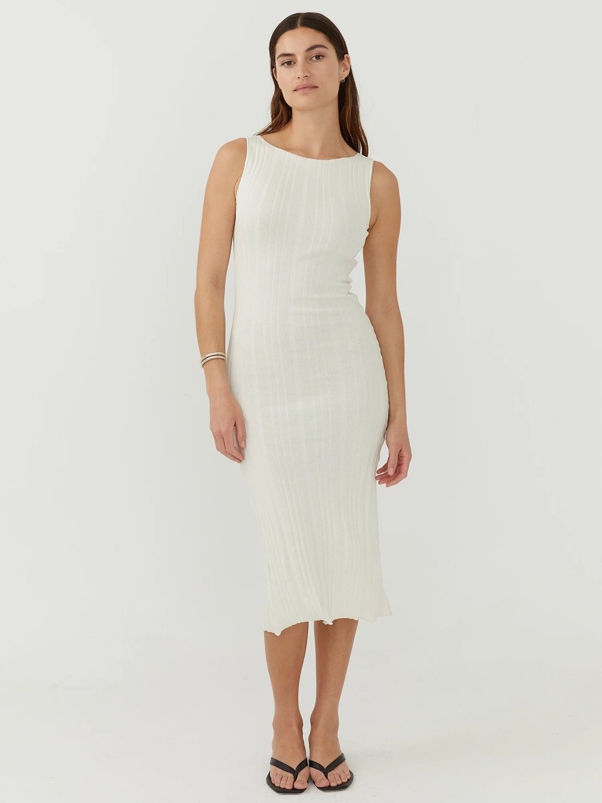 THE SLOW LABEL Wide Rib Dress