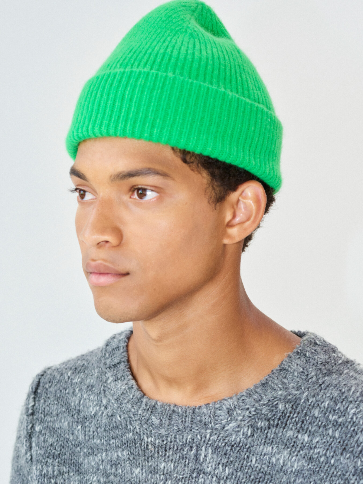 LE BONNET Beanie Neon Green