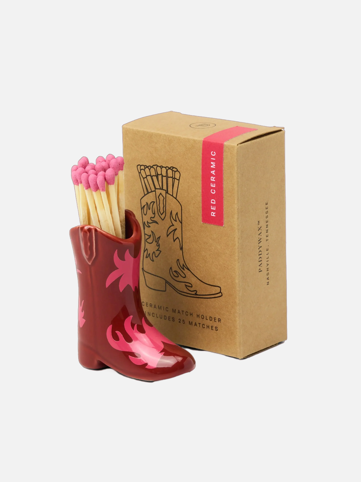Cowboy Boot Streichhölzer Red