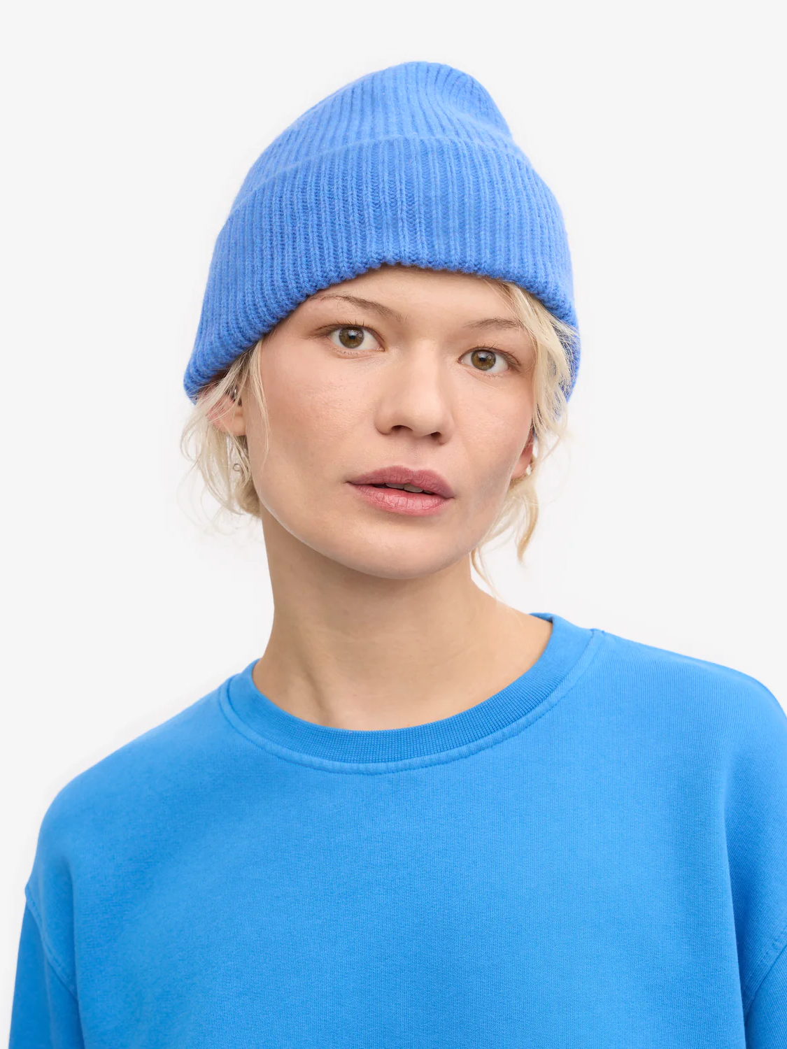 COLORFUL STANDARD Merino Wool Beanie - Pacific Blue