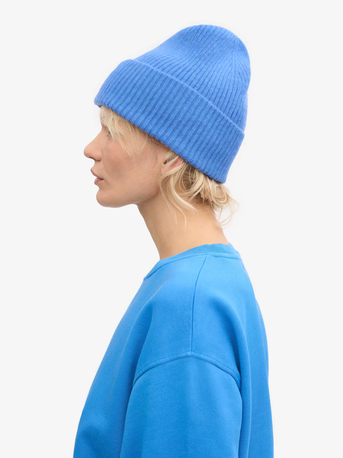 COLORFUL STANDARD Merino Wool Beanie - Pacific Blue