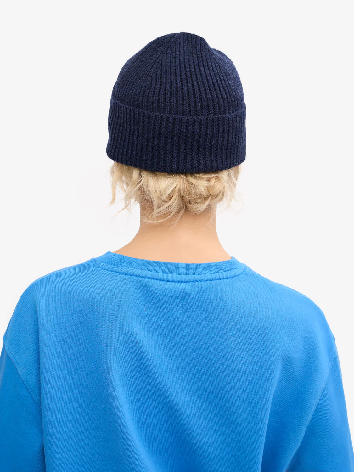 COLORFUL STANDARD Merino Wool Beanie - Marine Blue