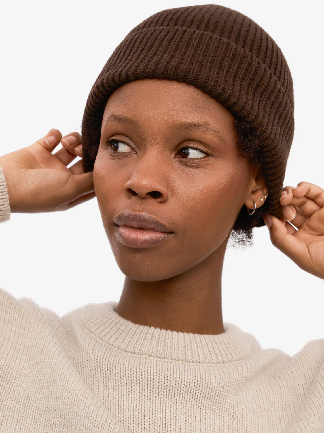 COLORFUL STANDARD Merino Wool Beanie - Coffee Brown