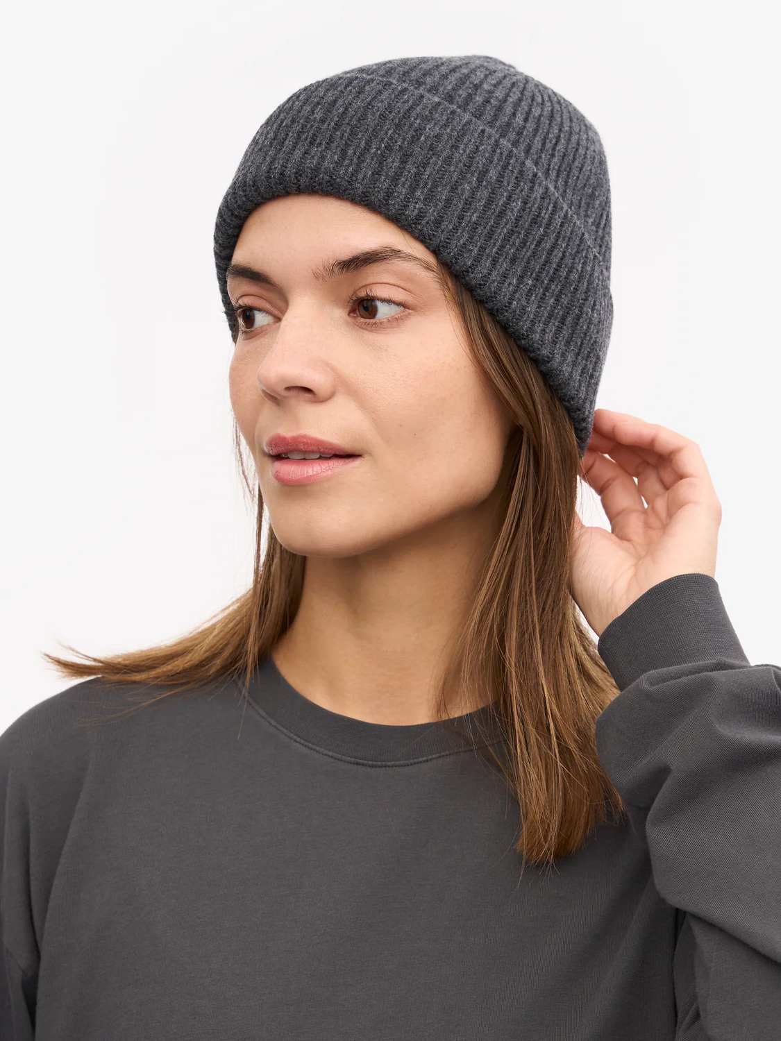 COLORFUL STANDARD Merino Wool Beanie - Lava Grey