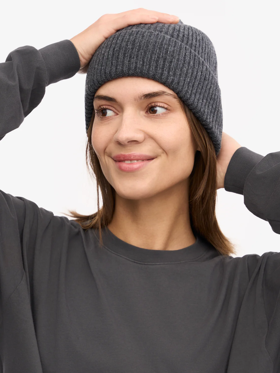 COLORFUL STANDARD Merino Wool Beanie - Lava Grey