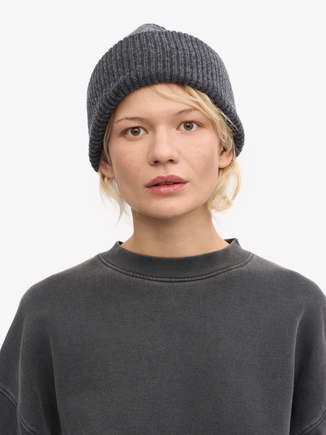 COLORFUL STANDARD Merino Wool Hat - Lava Grey