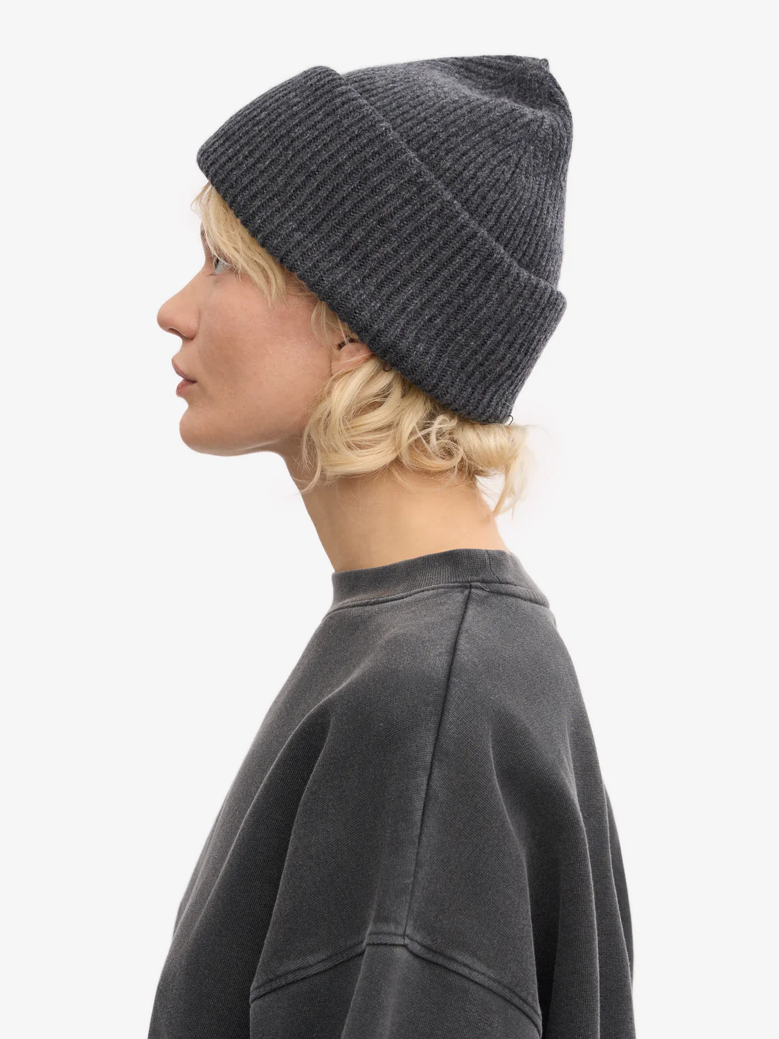 COLORFUL STANDARD Merino Wool Hat - Lava Grey