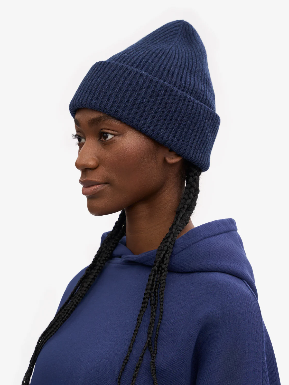 COLORFUL STANDARD Merino Wool Hat - Marine Blue