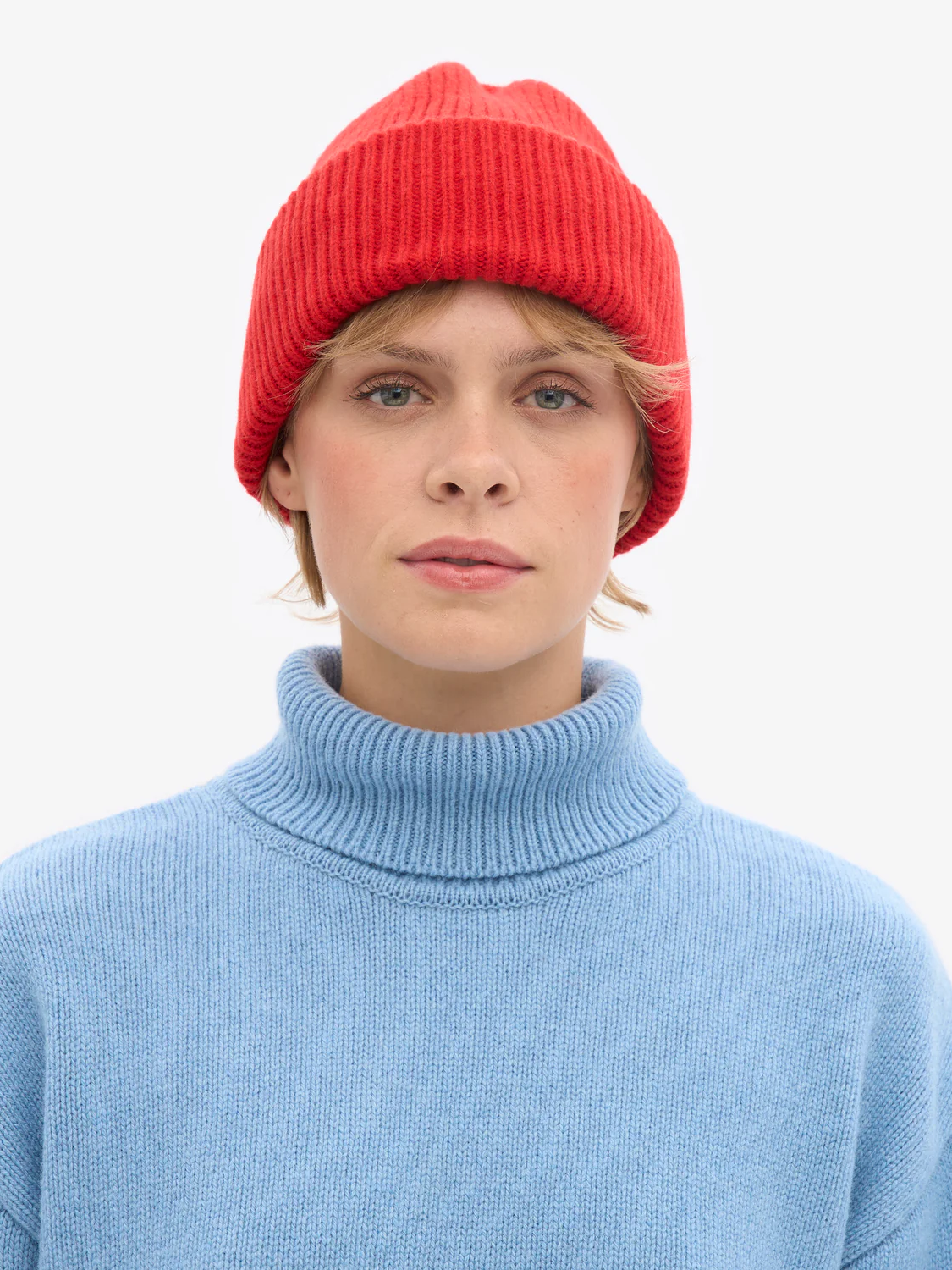 COLORFUL STANDARD Merino Wool Hat - Red Tangerine