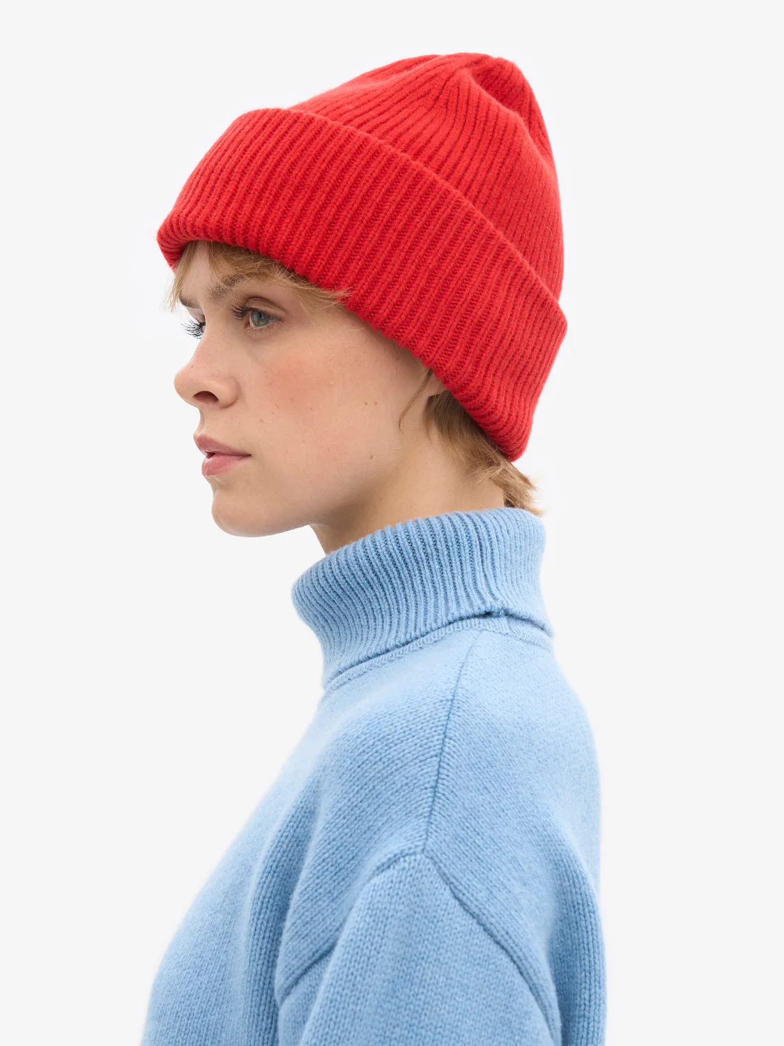 COLORFUL STANDARD Merino Wool Hat - Red Tangerine