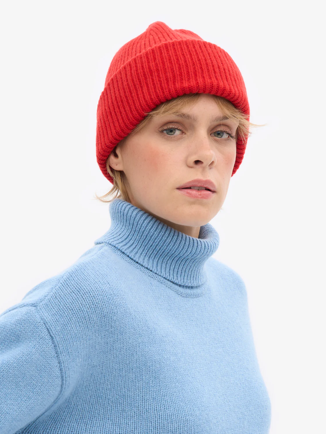 COLORFUL STANDARD Merino Wool Hat - Red Tangerine