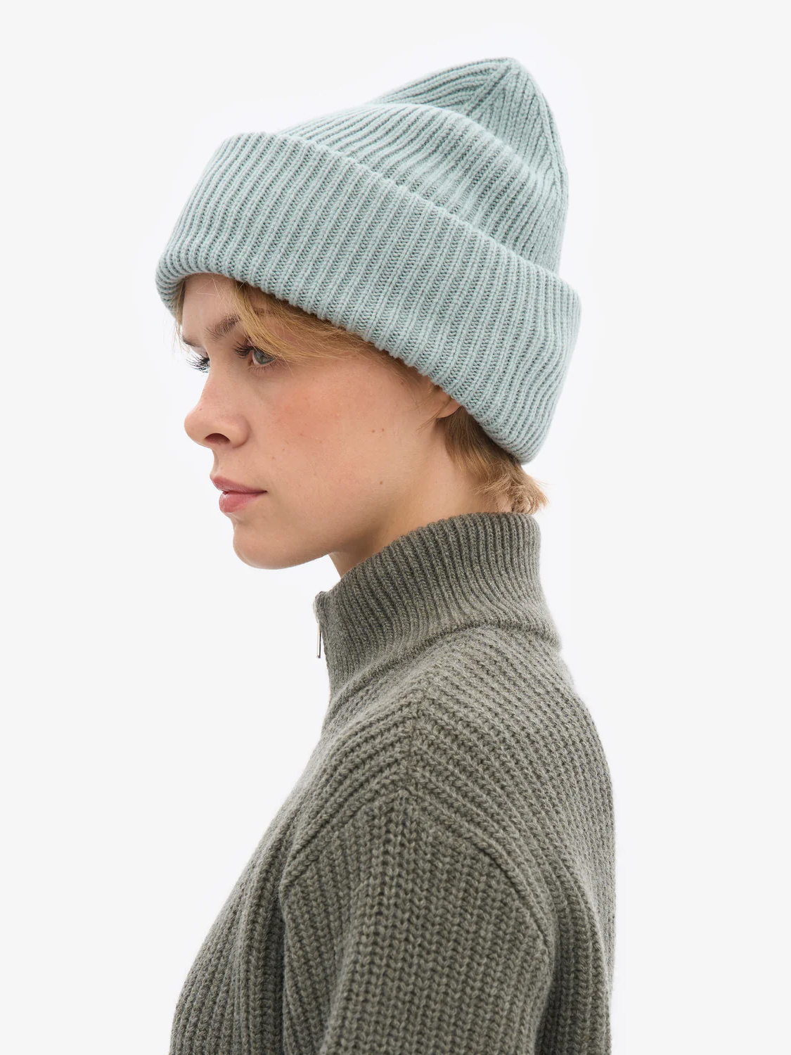 COLORFUL STANDARD Merino Wool Hat - Steel Blue