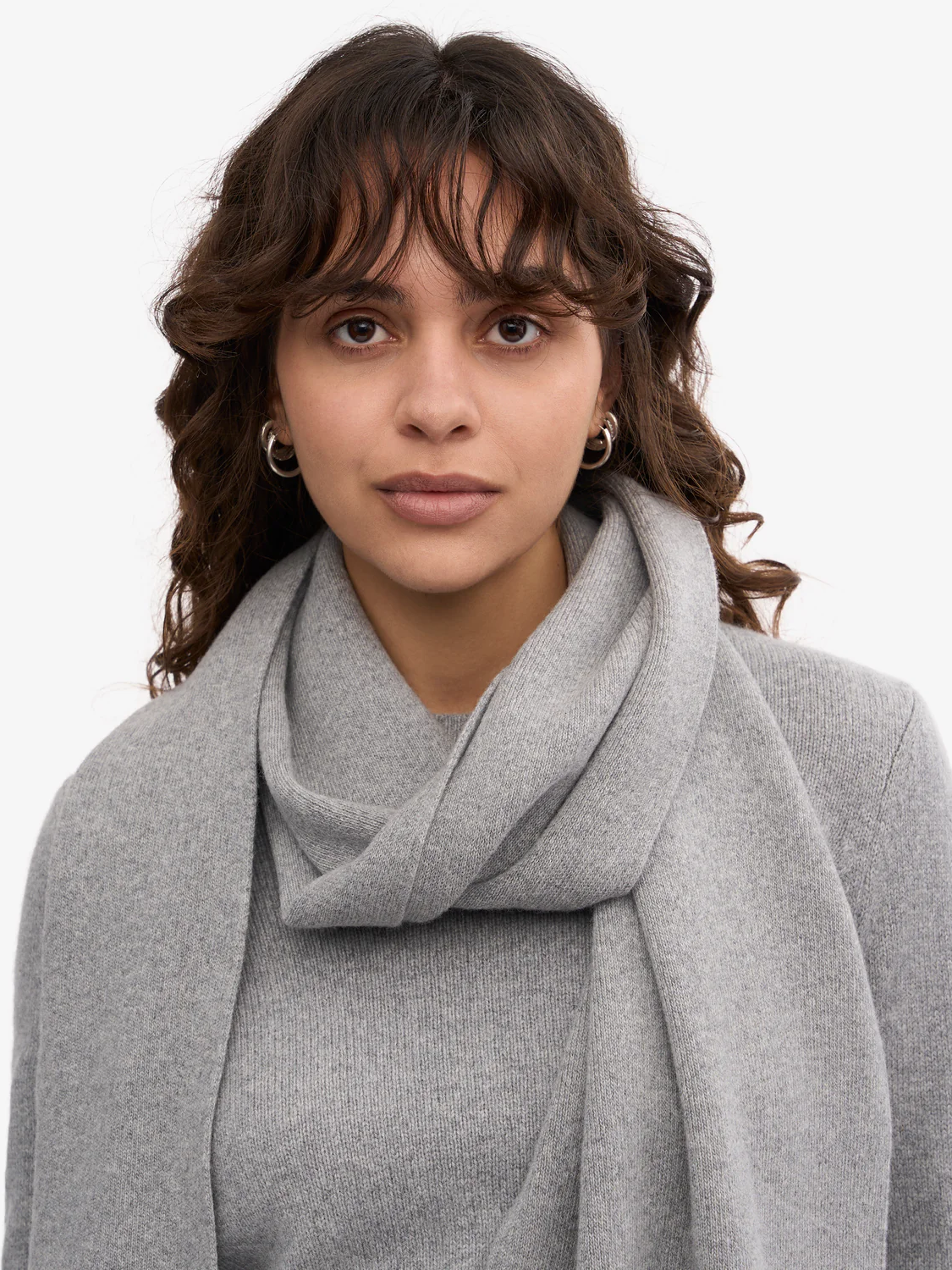 COLORFUL STANDARD Merino Wool Scarf - Heather Grey