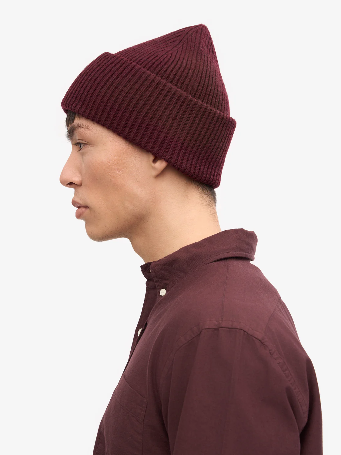 COLORFUL STANDARD Merino Wool Hat - Oxblood Red