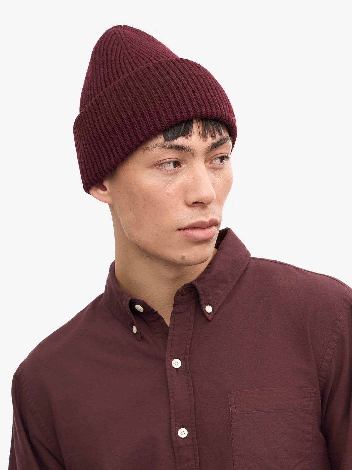 COLORFUL STANDARD Merino Wool Hat - Oxblood Red