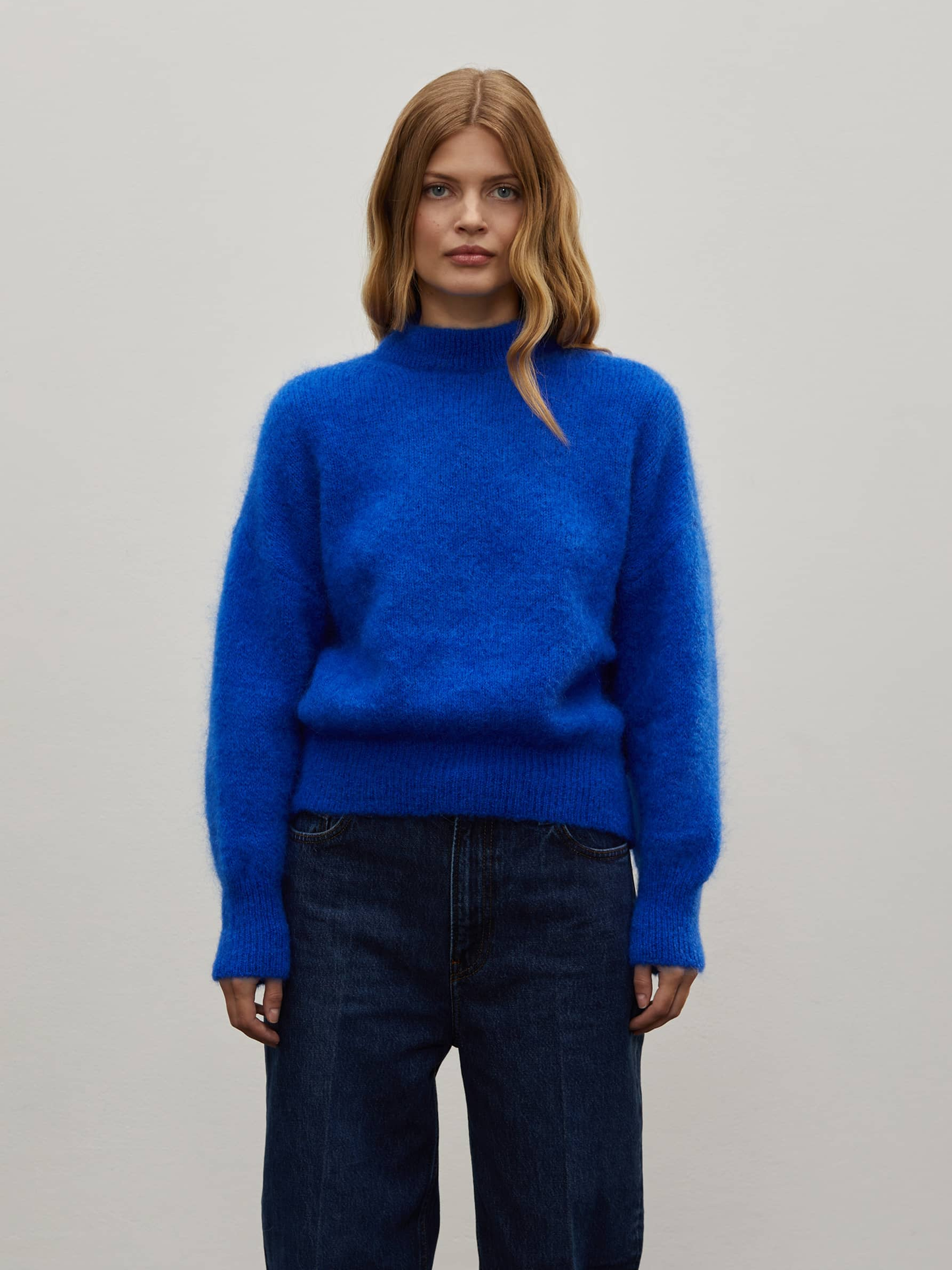 SURPRISE PARIS Jane Mohair Pullover - Electric Blue