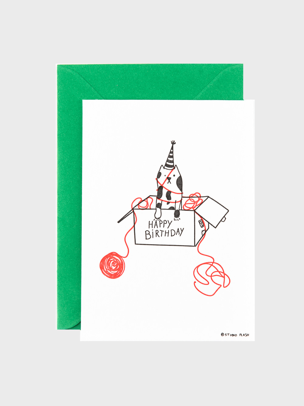 Birthday Cat Karte