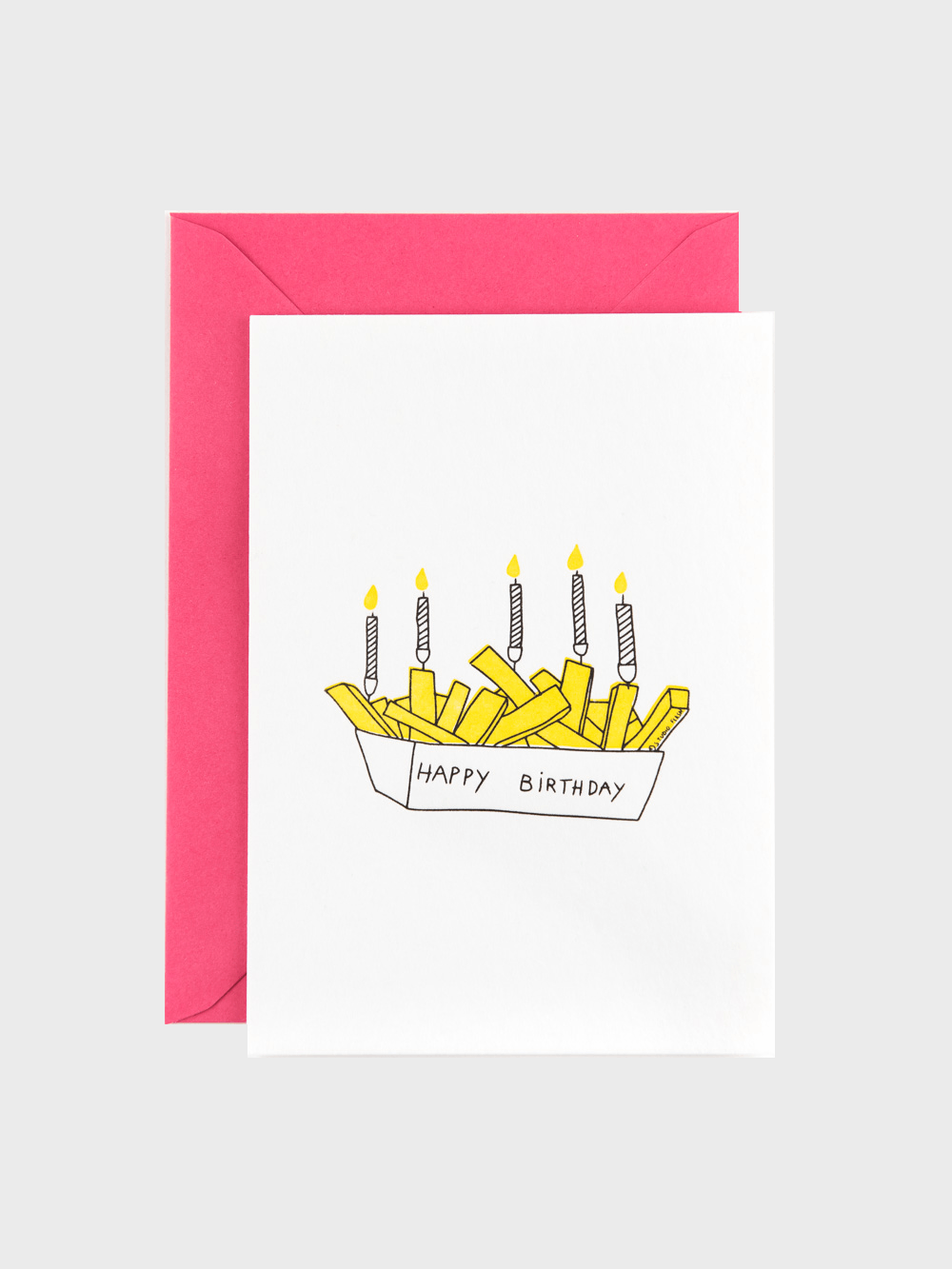 Birthday Fries Karte