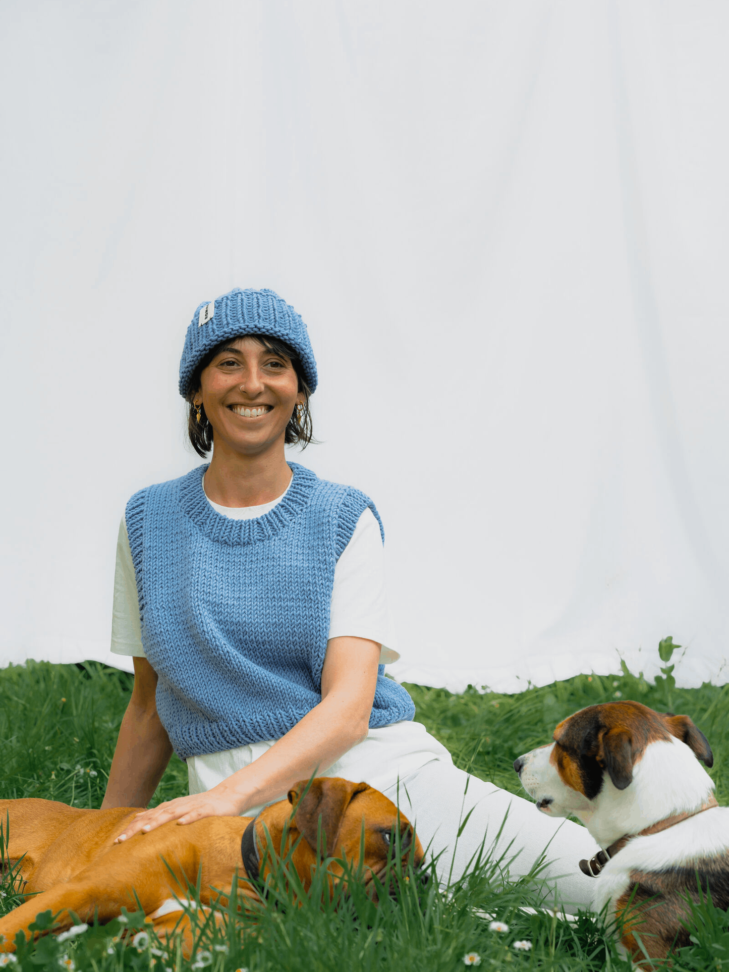 ROMANDO Merino Sailor Beanie - Sky Blue