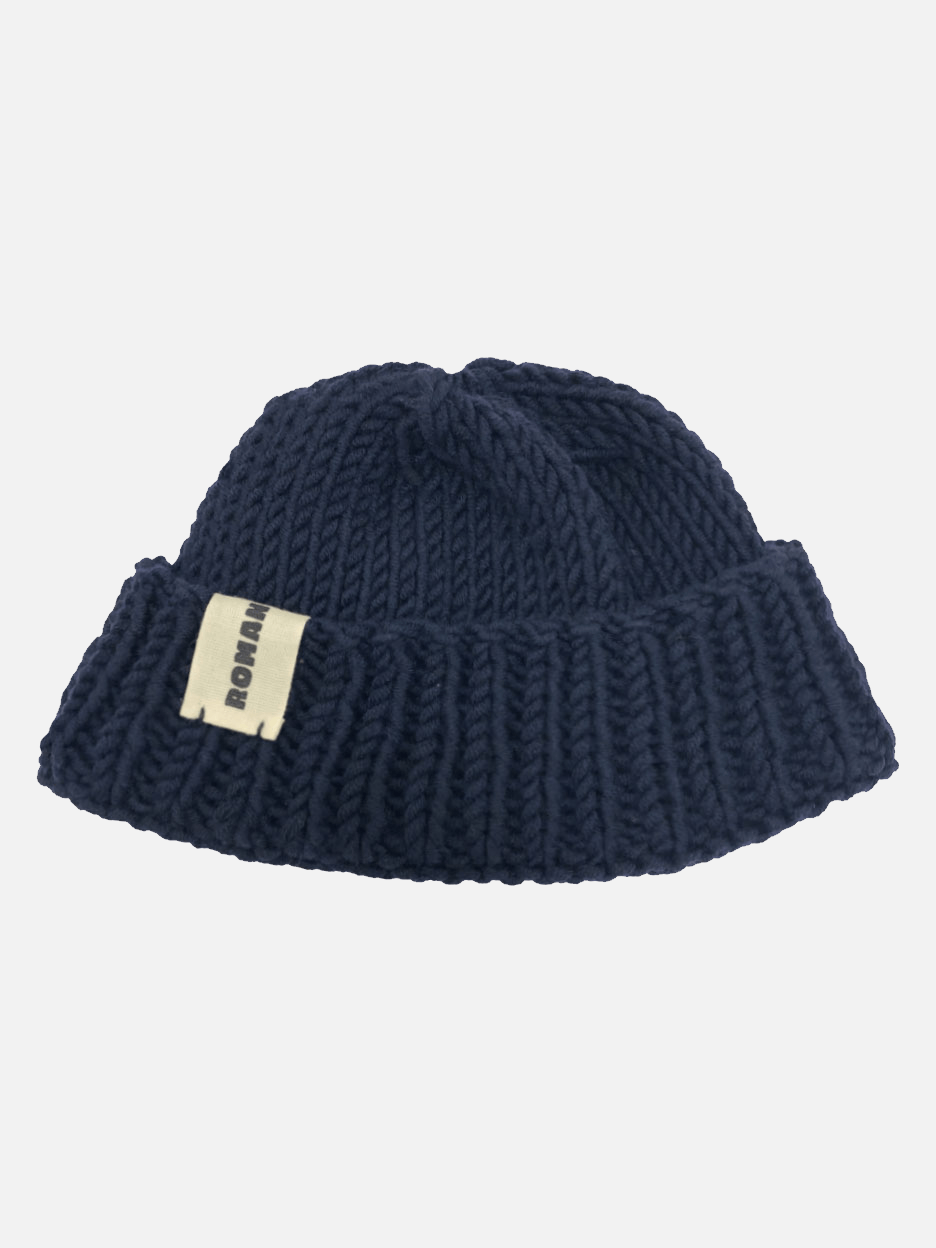 ROMANDO Merino Sailor Beanie - Navy Blue
