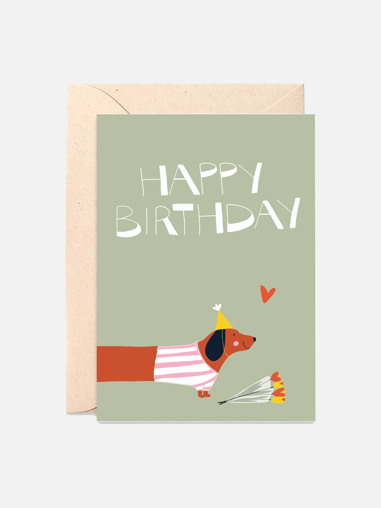 Happy Birthday Sausage Dog Karte