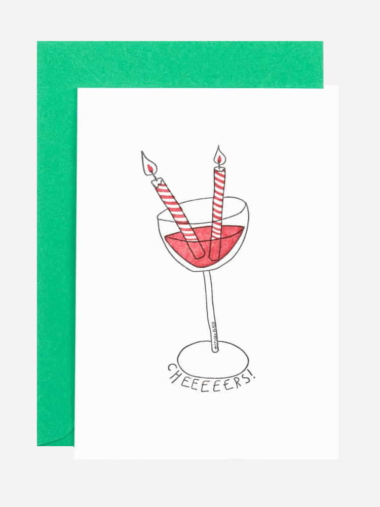 Wine With Candles Karte