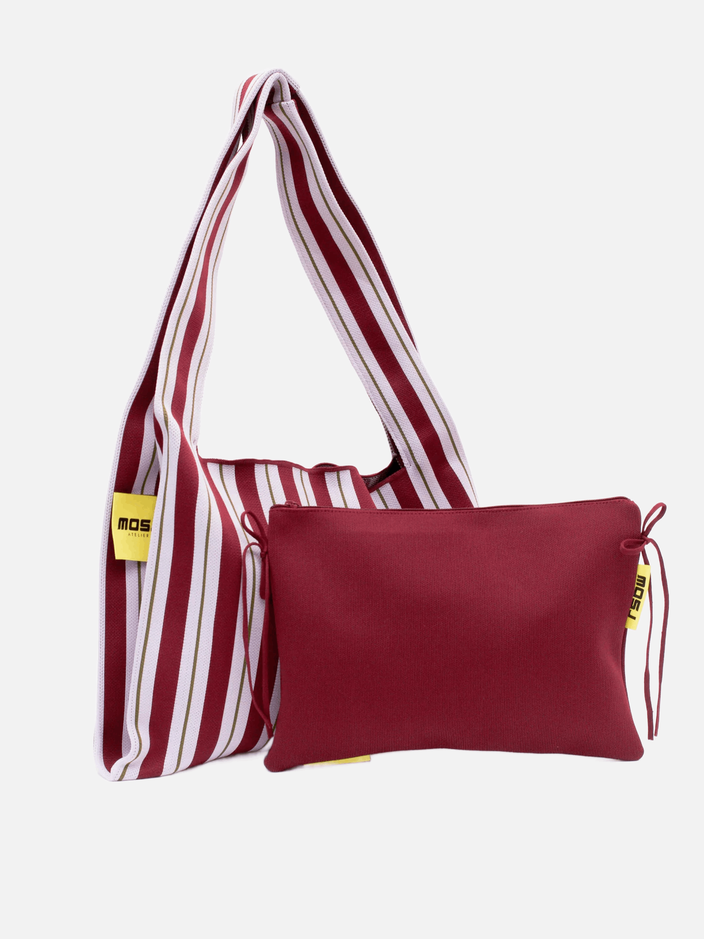 MOSJ Atelier The Boxer Bag - Burgundy